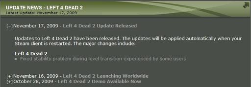 Left 4 Dead 2 Update Released Left 4 Dead 2 Update Released
